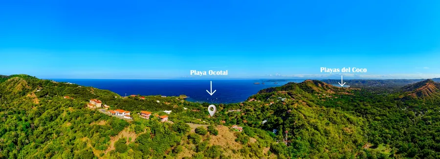 Panorama of Playa Ocotal and Playas del Coco